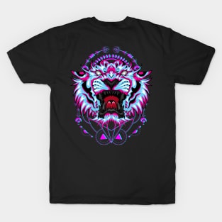 tiger head front retro T-Shirt